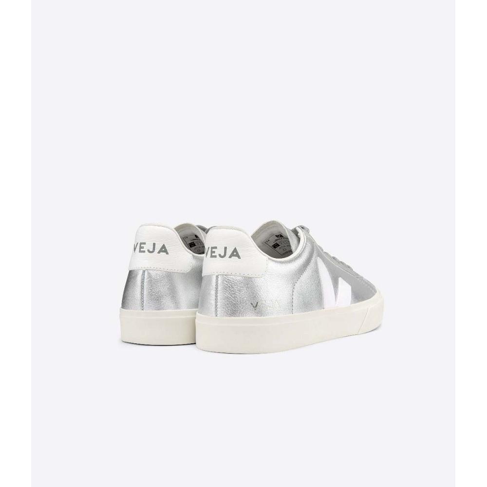 Veja CAMPO CHROMEFREE Low Tops Sneakers Damske Strieborne | SK 600AHK